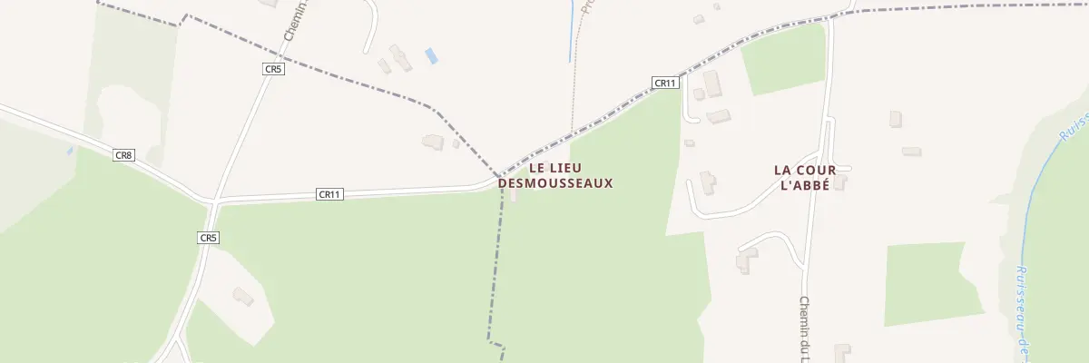 Plan du 5033 Le Lieu Desmousseaux à Saint-Vaast-en-Auge