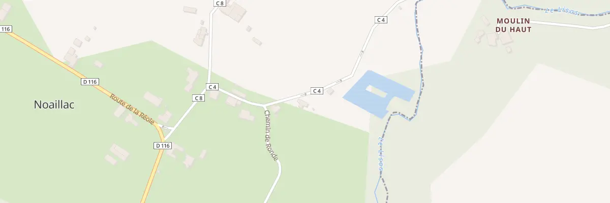 Plan du 34 Le Bourg à Noaillac