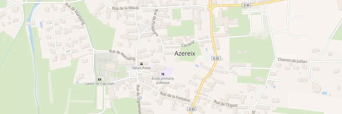 Plan du 2 Rue du Picapeyre à Azereix