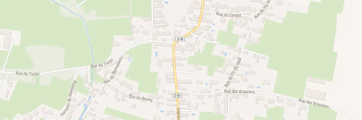 Plan du 14 Rue des Pyrénées à Azereix