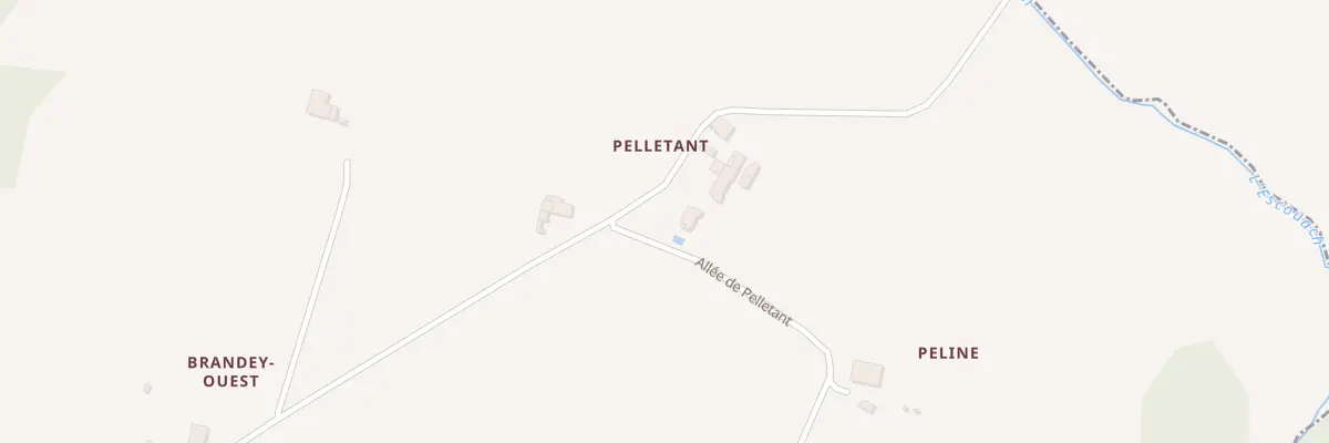 Plan du 2 Pelletant à Ruch