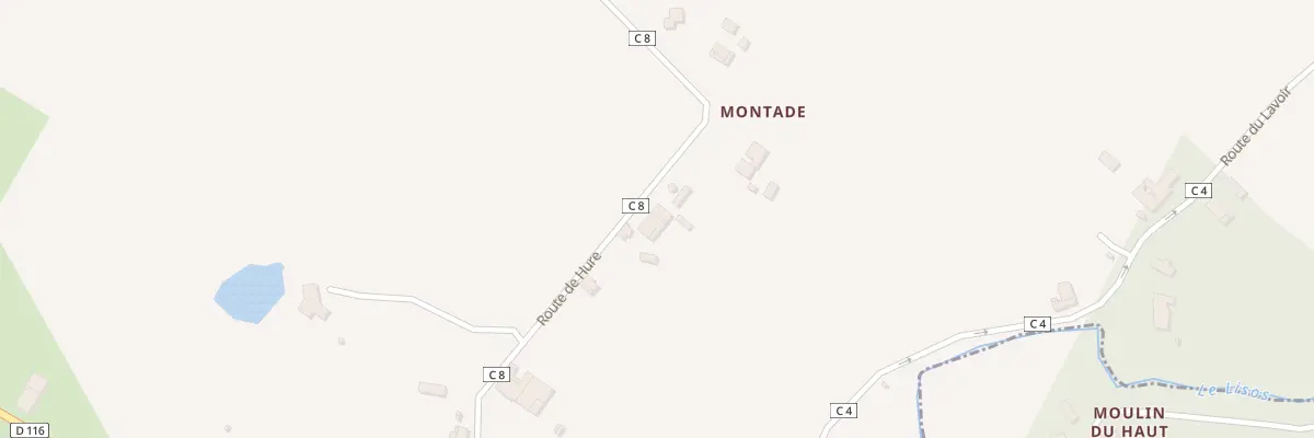 Plan du 396 Rte de Hure à Noaillac