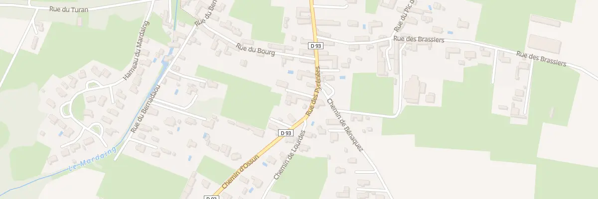 Plan du 1 Rue des Pyrénées à Azereix