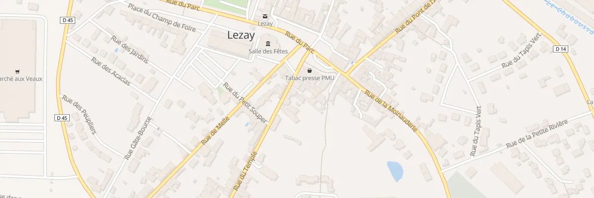 Plan du 8 Rue du Temple à Lezay