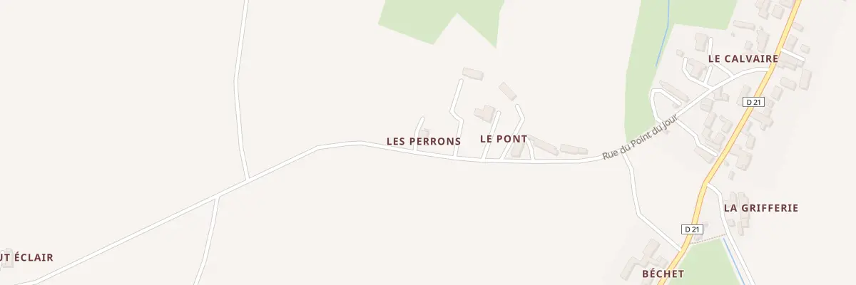 Plan du 1 Les Perrons à Neuvillalais