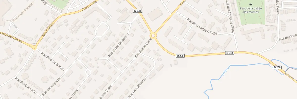 Plan du 54 Rue Sainte Claire à Argentan