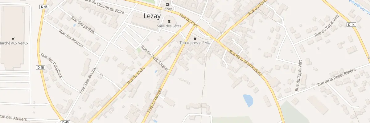 Plan du 10 Rue du Temple à Lezay