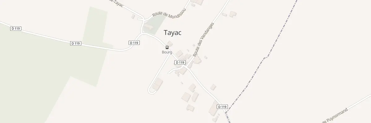Plan du 12 Le Bourg Nord à Tayac