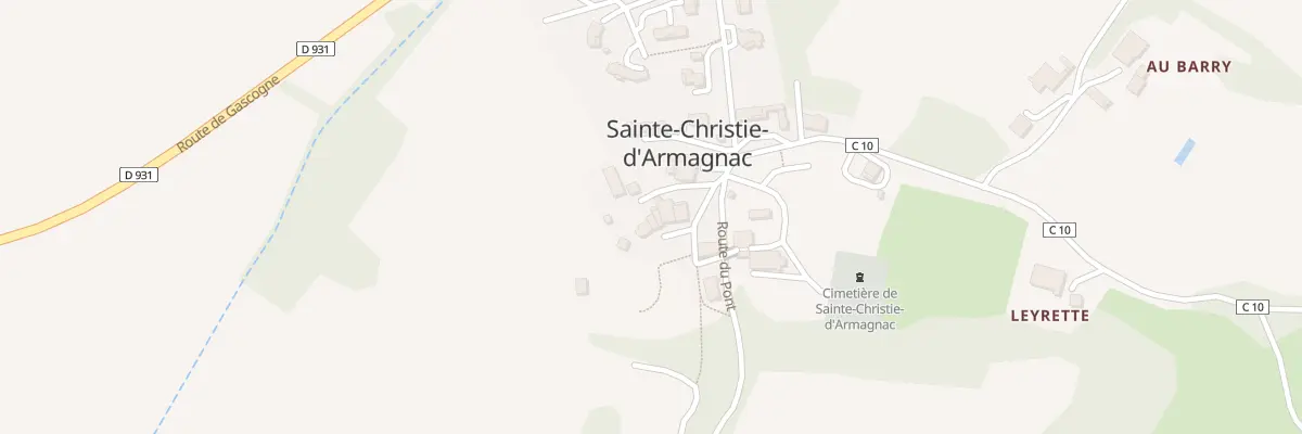 Plan du 5008 Au Village à Sainte-Christie-d’Armagnac