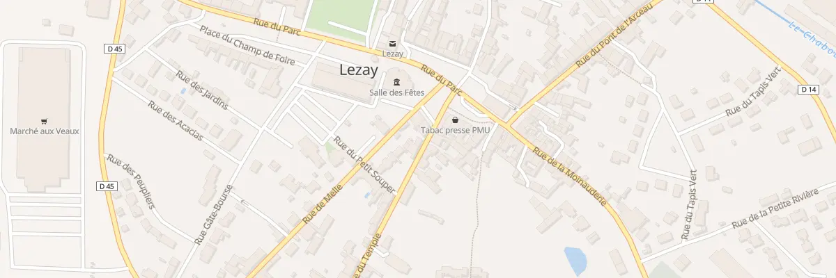 Plan du 3 Rue du Temple à Lezay