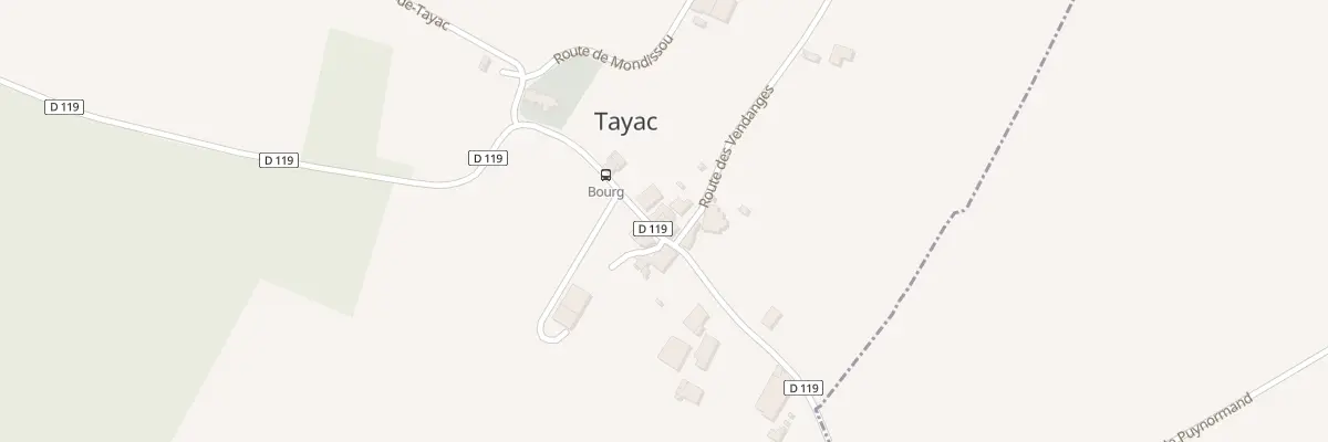 Plan du 80 Le Bourg Nord à Tayac