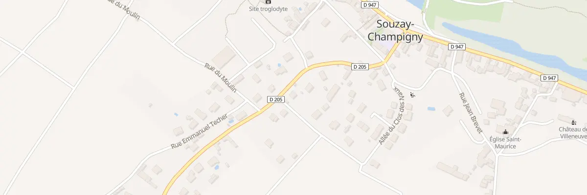 Plan du 17 Rte de Champigny à Souzay-Champigny