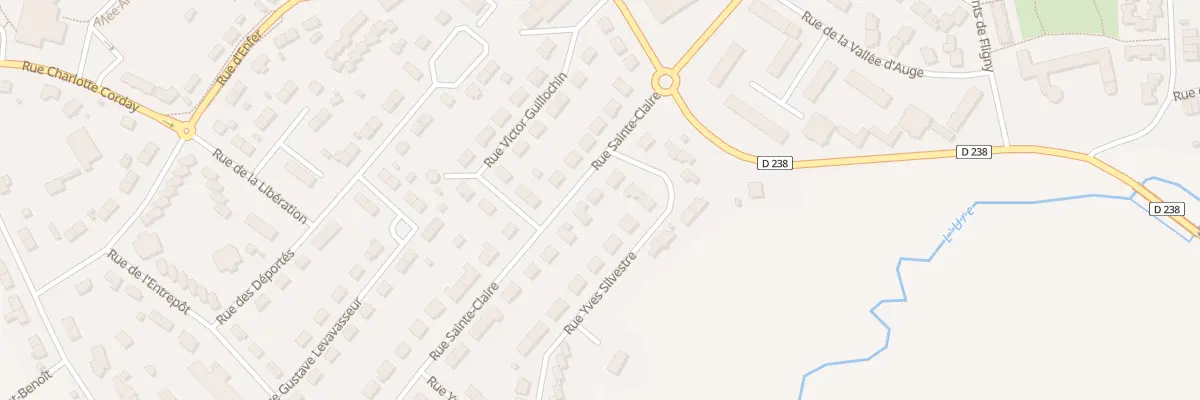 Plan du 50 Rue Sainte Claire à Argentan