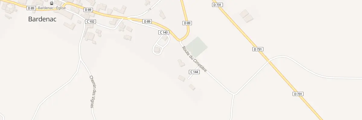 Plan du 2 Imp des Combes à Bardenac