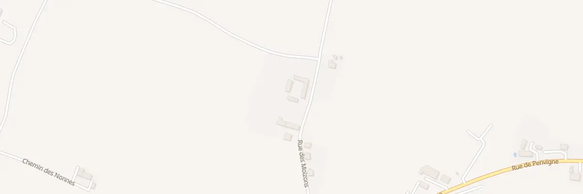 Plan du 11 Rue des Moizons à Villebernier