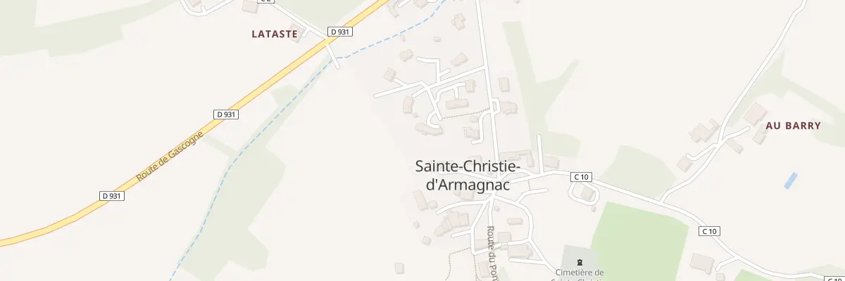 Plan du 4 All du Roux à Sainte-Christie-d’Armagnac