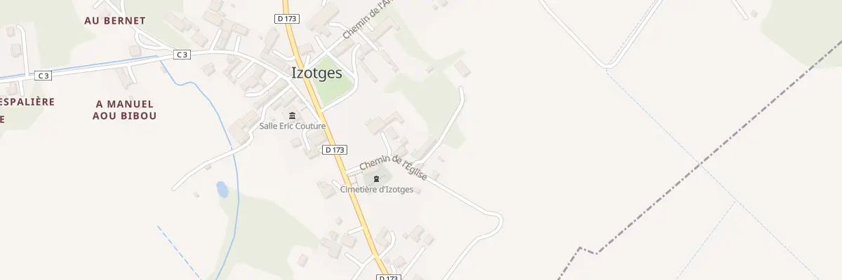 Plan du 73 Che de l’Église à Izotges