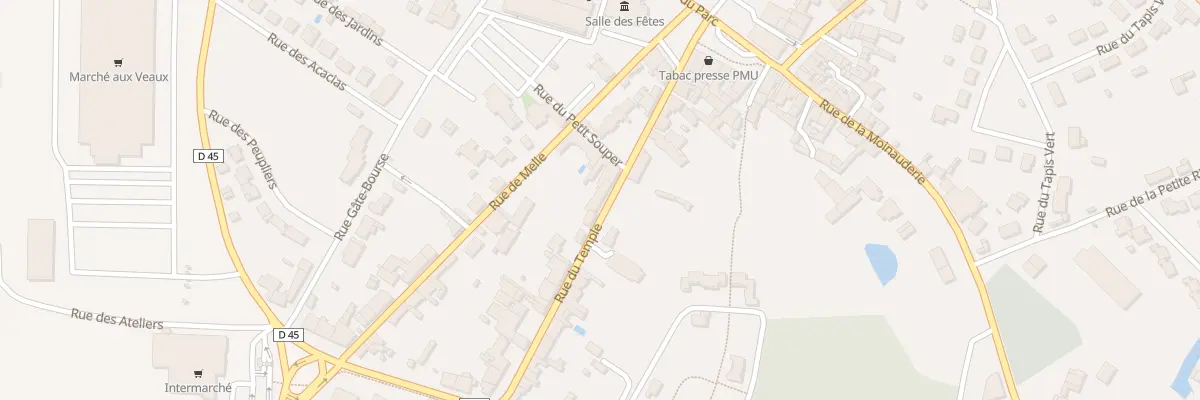 Plan du 7 Rue du Temple à Lezay