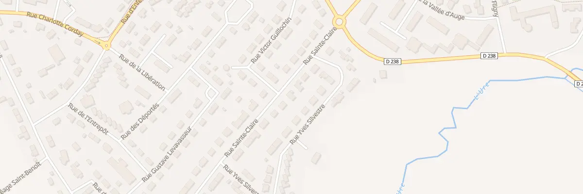 Plan du 46 Rue Sainte Claire à Argentan