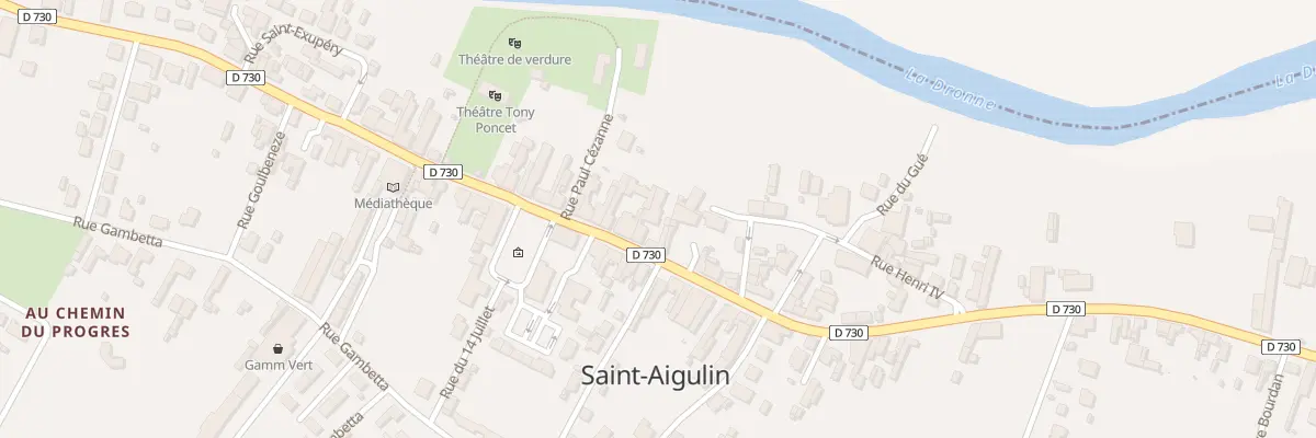 Plan du 81 Rue Victor Hugo à Saint-Aigulin
