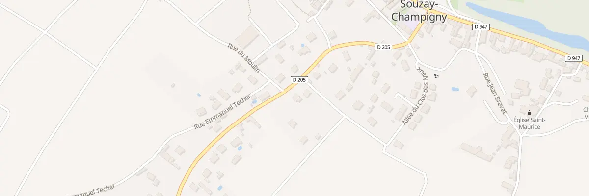 Plan du 21 Rte de Champigny à Souzay-Champigny