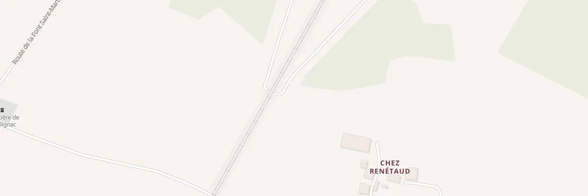 Plan du 5031 Chez Reneteau à Poullignac