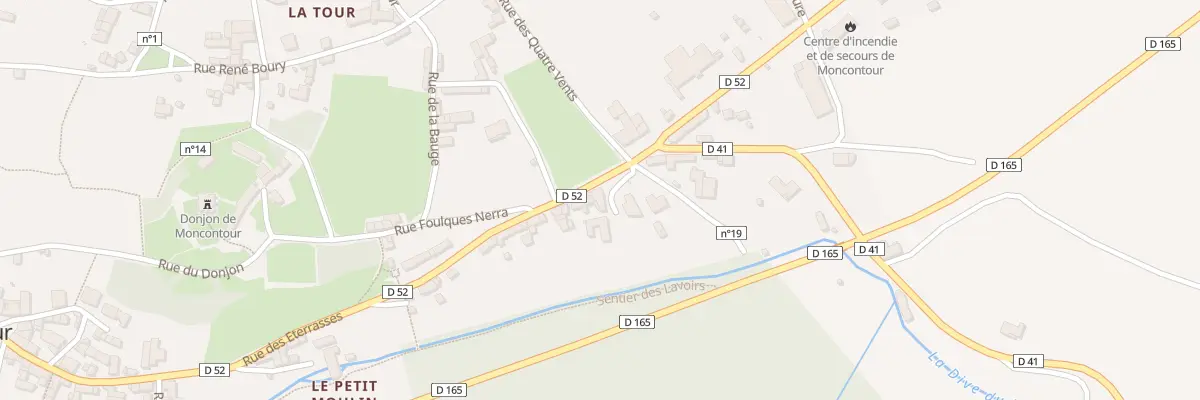 Plan du 28 Rue des Eterrasses à Moncontour