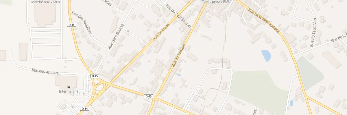 Plan du 15 Rue du Temple à Lezay
