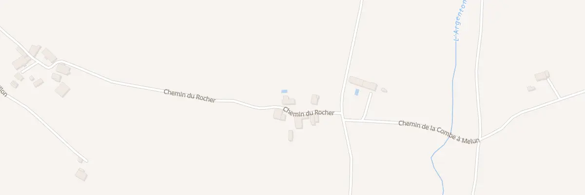 Plan du 4 Che du Rocher à Yviers