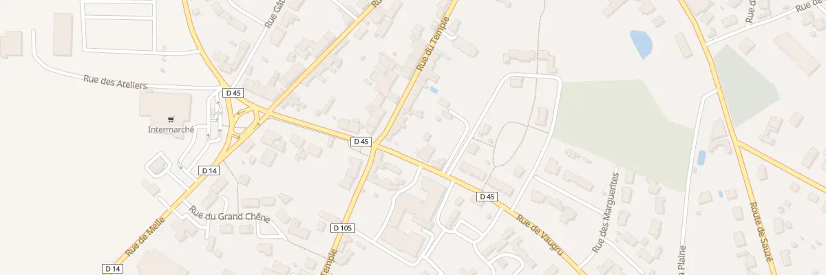 Plan du 42 Rue du Temple à Lezay