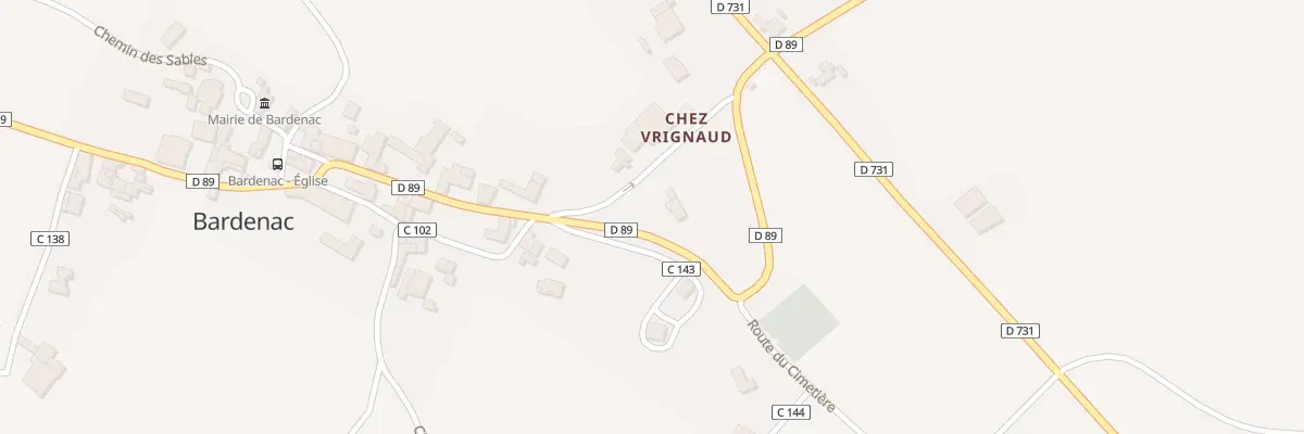 Plan du 5089 Chez Vrignaud à Bardenac