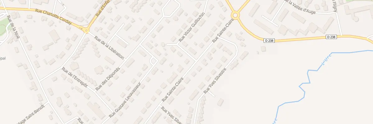 Plan du 37 Rue Sainte Claire à Argentan