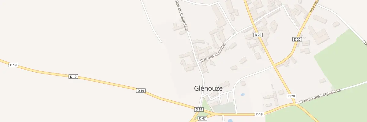 Plan du 1 Rue du Colombier à Glénouze