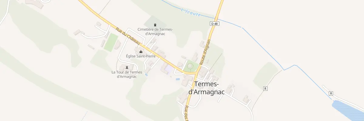 Plan du 10 Rue du Chateau à Termes-d’Armagnac