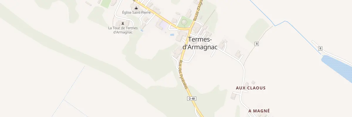 Plan du 90 Rue des Pyrenees à Termes-d’Armagnac
