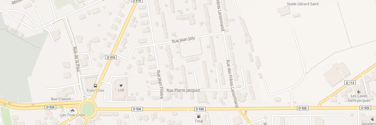 Plan du 13 Rue Jean Joly à Argentan