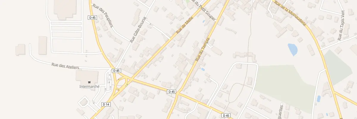 Plan du 23 Rue du Temple à Lezay