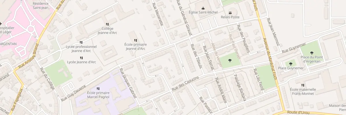 Plan du 6 Rue Pasteur à Argentan