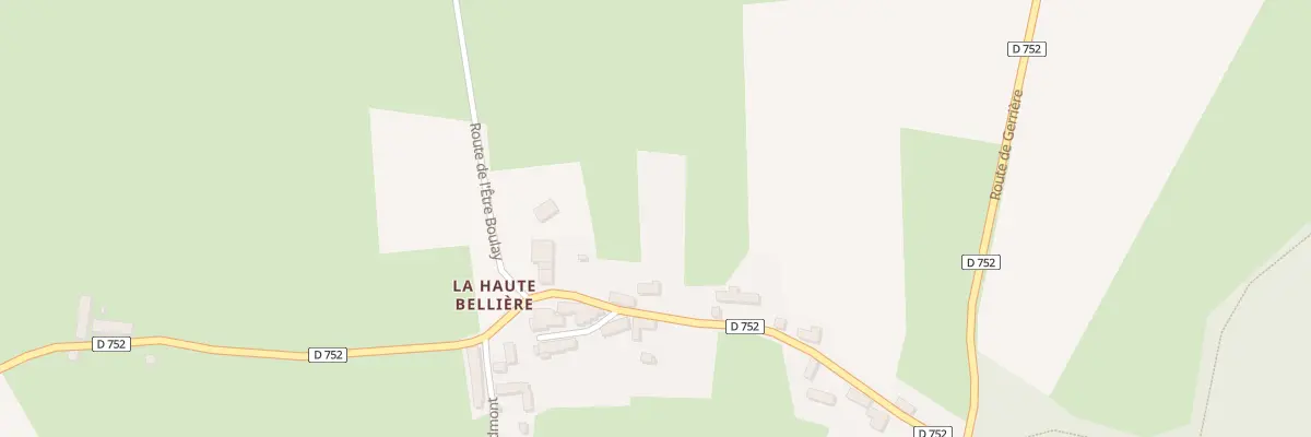 Plan de La Haute Belliere à La Bellière