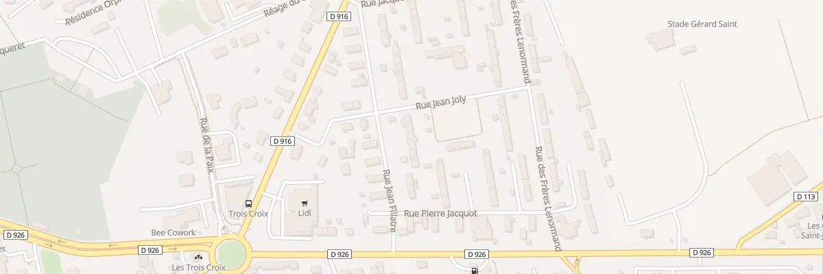 Plan du 9 Rue Jean Joly à Argentan