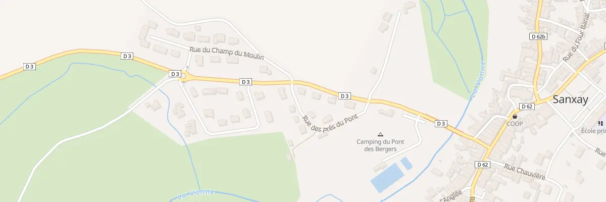 Plan du 8 Rue des Prés du Pont à Sanxay