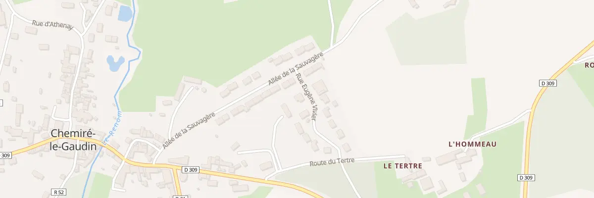 Plan du 2 Rue Eugene Vivier à Chemiré-le-Gaudin