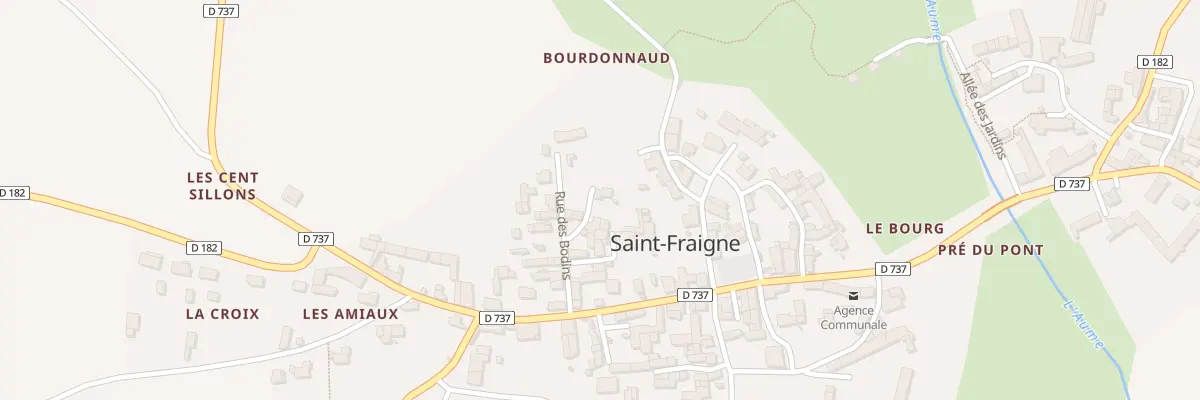 Plan du 5044 Rue des Bodins à Saint-Fraigne