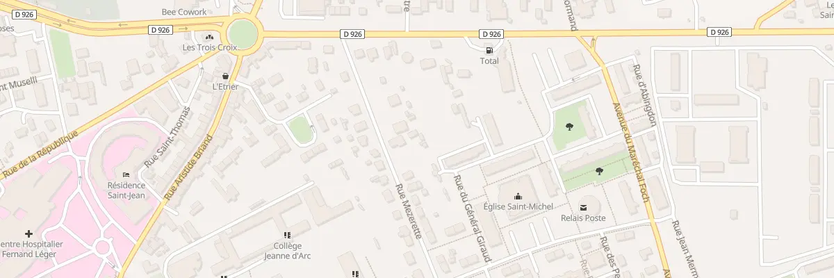 Plan du 24 Rue Mezerette à Argentan