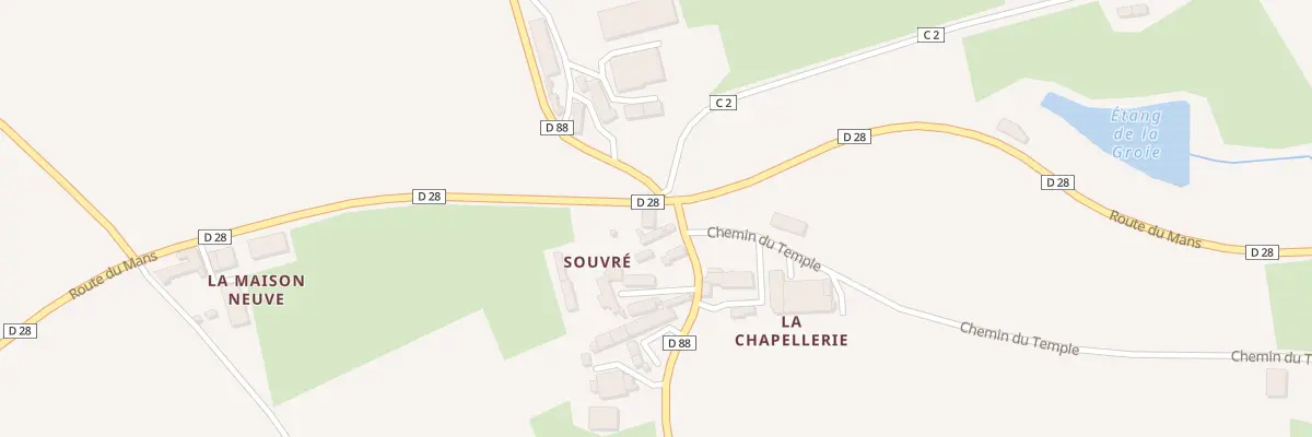 Plan du 10 Rte de Saint Julien à Bernay-Neuvy-en-Champagne