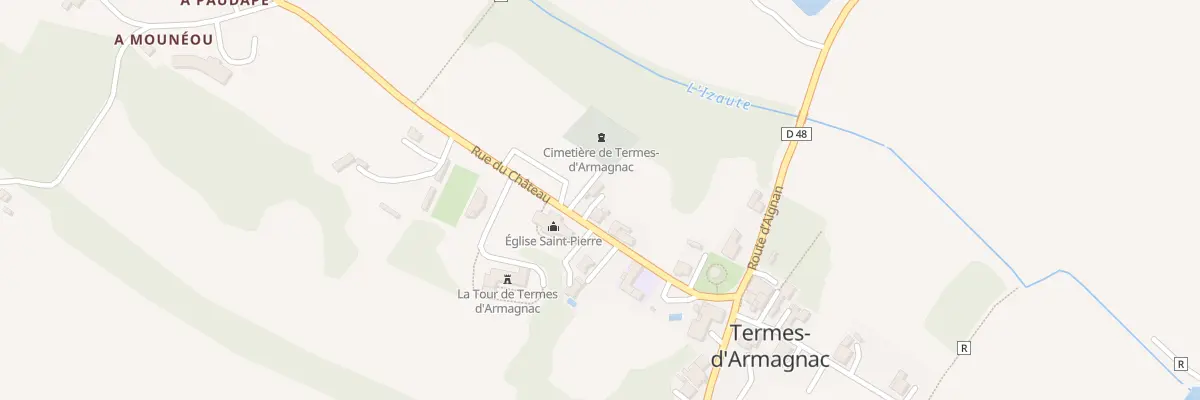 Plan du 5008 Au Village à Termes-d’Armagnac