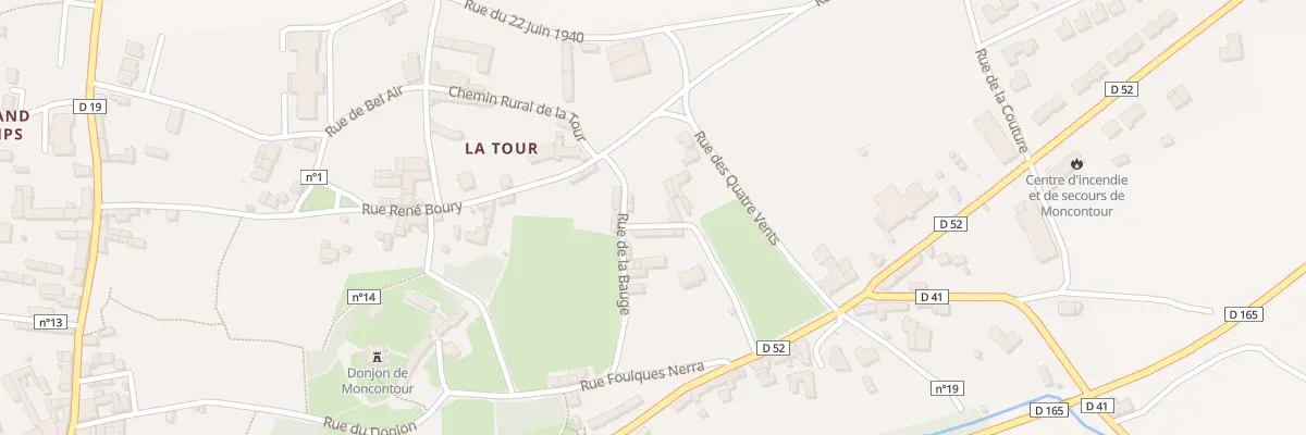 Plan du 6 Rue de la Bauge à Moncontour