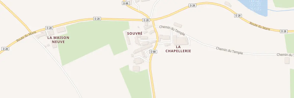 Plan du 5096 Souvre à Bernay-Neuvy-en-Champagne