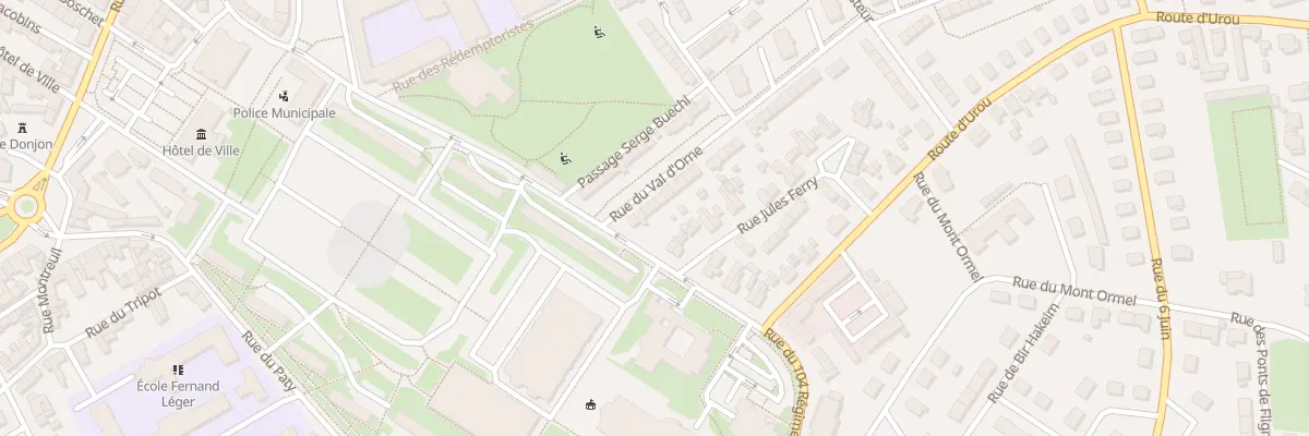Plan du 6 Rue du Val d’Orne à Argentan
