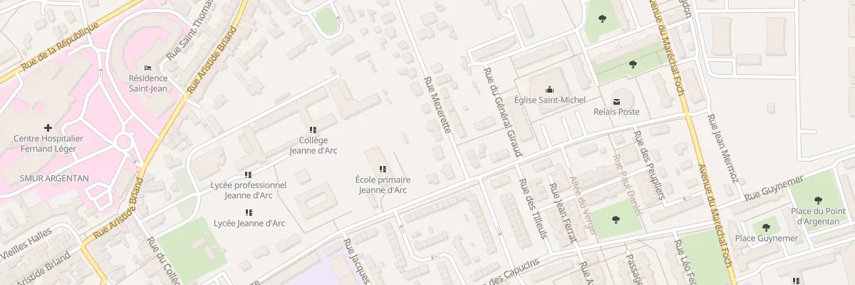 Plan du 5 Rue Mezerette à Argentan